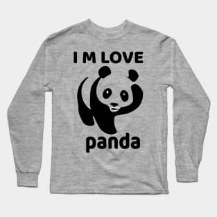 T-Shirt I M LOVE PANDA Long Sleeve T-Shirt